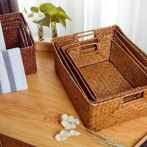 柳藤田园风 编织收纳筐的艺术与实用美学